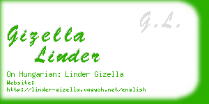 gizella linder business card